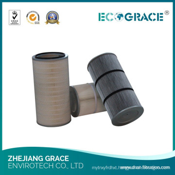 Air Compressor Filtration Water and Oil Repellent Polyester Filtration Cartridge